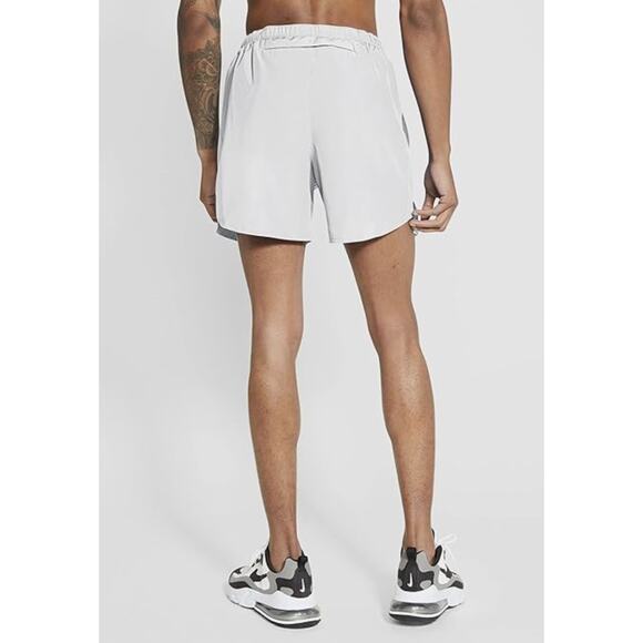 Nike Challenger Men's Brief-Lined Running Shorts White/Silver XX-Large XXL - Picture 4 of 4
